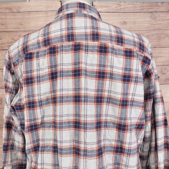 HOBBS CREEK LONG SLEEVE PLAID FLANNEL BUTTON DOWN SHIRT MENS SIZE L LARGE - Picture 5 of 7